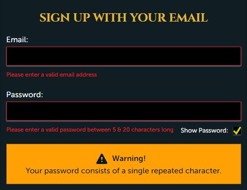 Runescape bad password rule screenshot