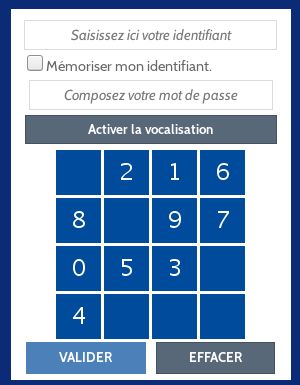 La Banque Postale bad password rule screenshot